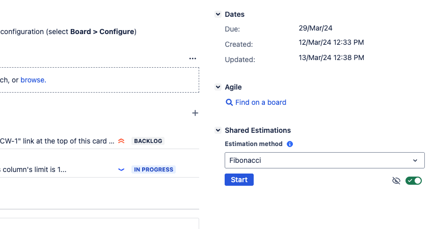 Shared Estimations app location