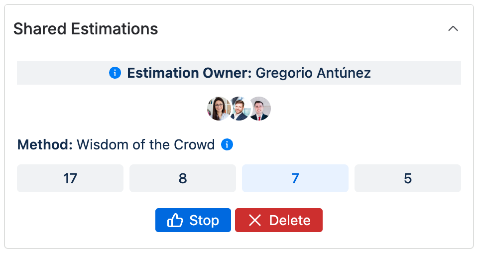 Shared Estimations - Voters list